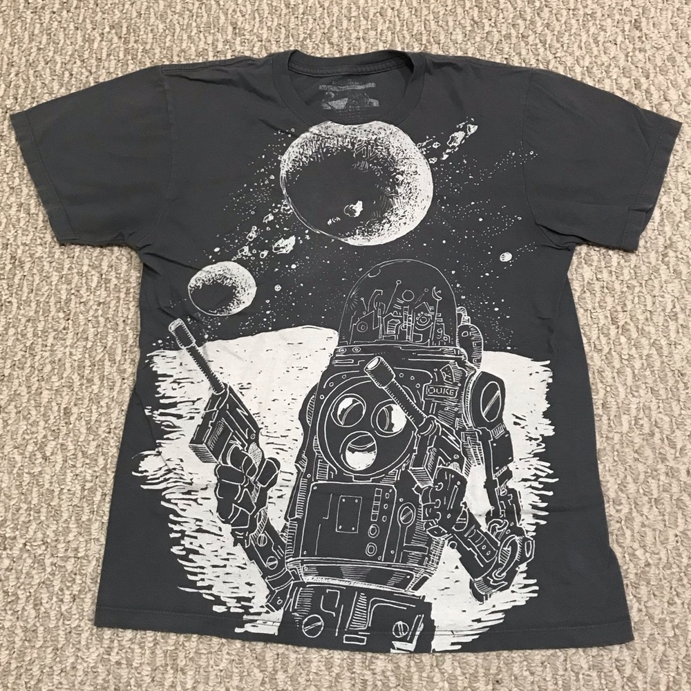 Mens Grey Crewneck Tee